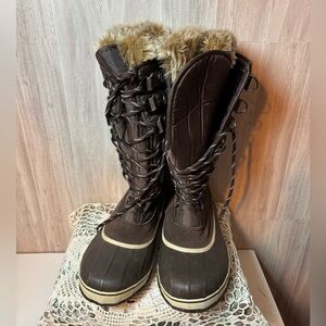 Kodiak Cozy Brown Fur-Lined Winter Boots